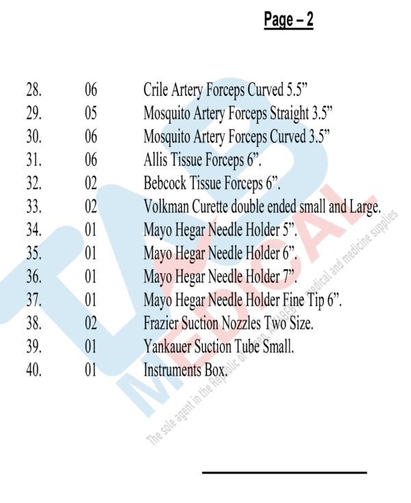 Pediatric Surgery Instruments Set. - Image 3